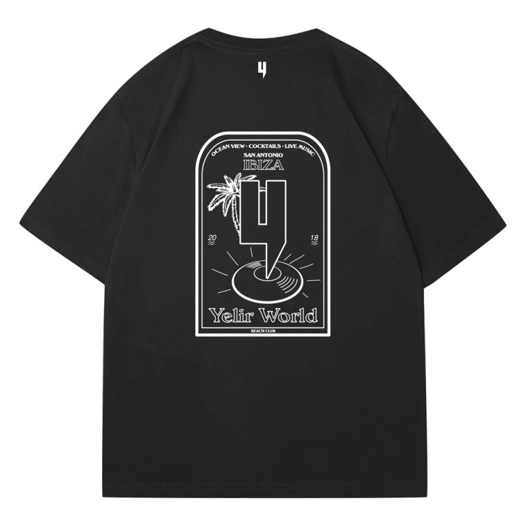 Yelir World Ibiza Beach Club Retro Print Short-Sleeve T-Shirt