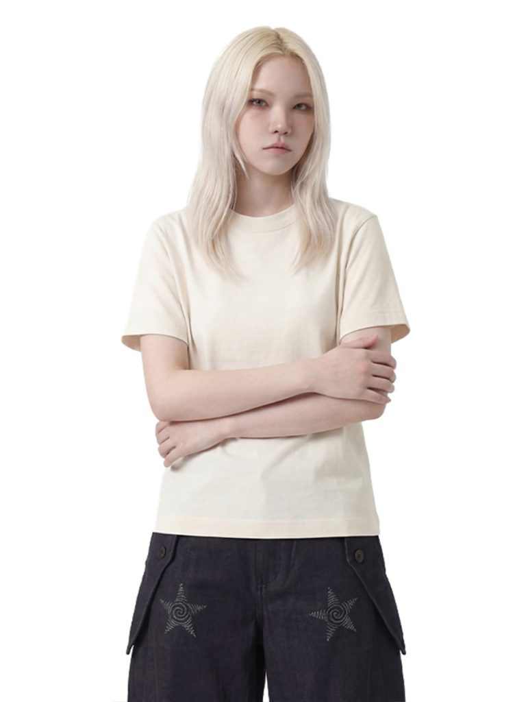 Women's Basic Solid Color Crew Neck Short Sleeve T-Shirt